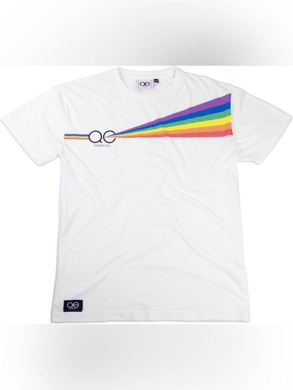 🏳️‍🌈 QUEER EYE White Prism Tee 🌈 BRAND NEW,  TAKE PRIDE